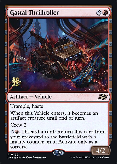 MTG Gastal Thrillroller PDFT 129s Prerelease Foil