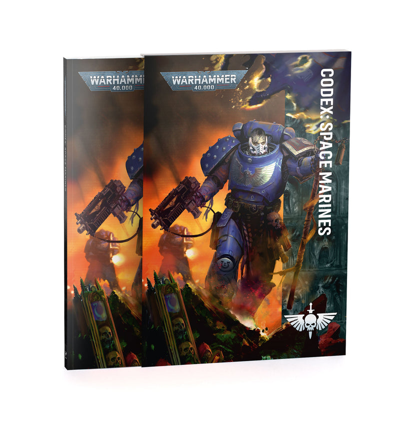 Codex Space Marines 11th Edition softback book and slipcase for Warhammer 40,000
