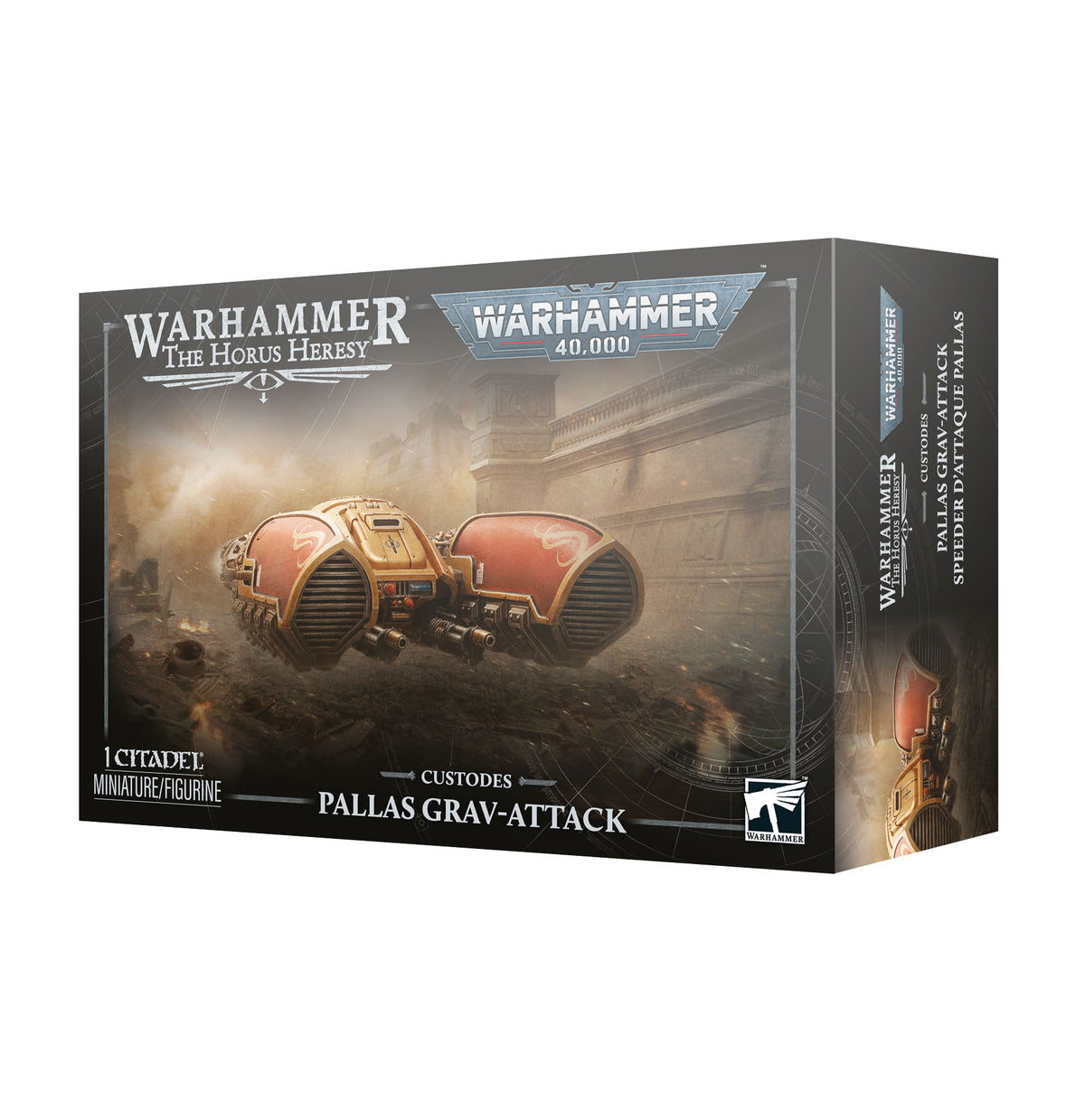 Adeptus Custodes Pallas Grav-Attack plastic model kit box