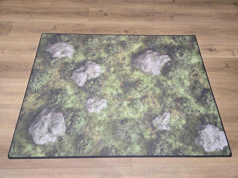 Battlemats 40k 60X44inch Deployment lines and Objective marker dots