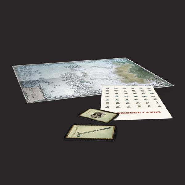 Forbidden Lands RPG - The Bitter Reach Maps and Card Pack - Physical + Digital