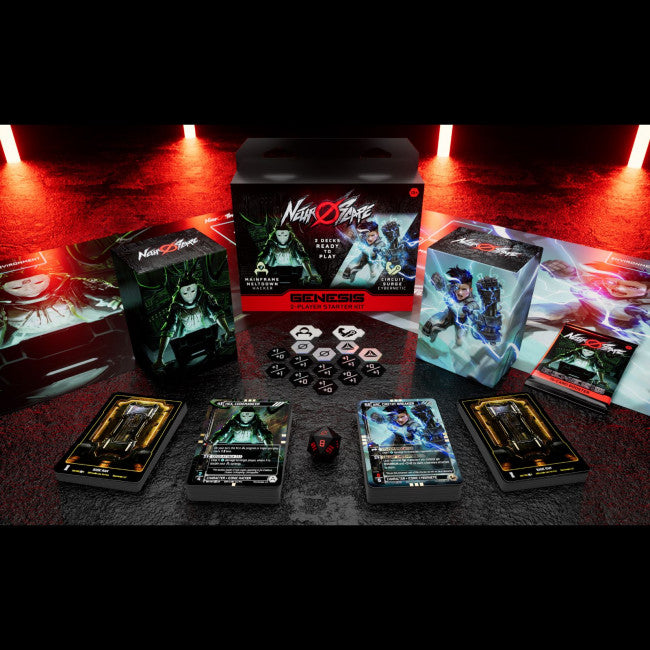 Neuroscape TCG Genesis Unlimited 2-Player Starter Kit with decks, playmats, tokens and d20