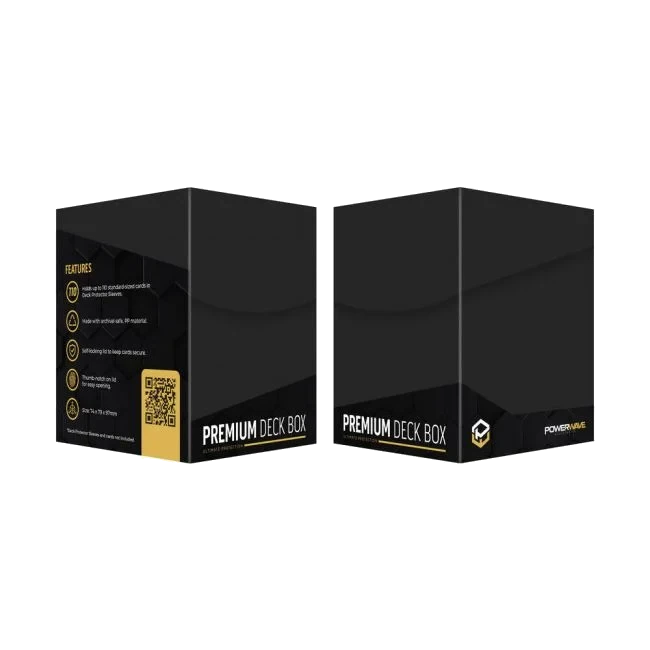Powerwave black deck box for sleeved TCG cards