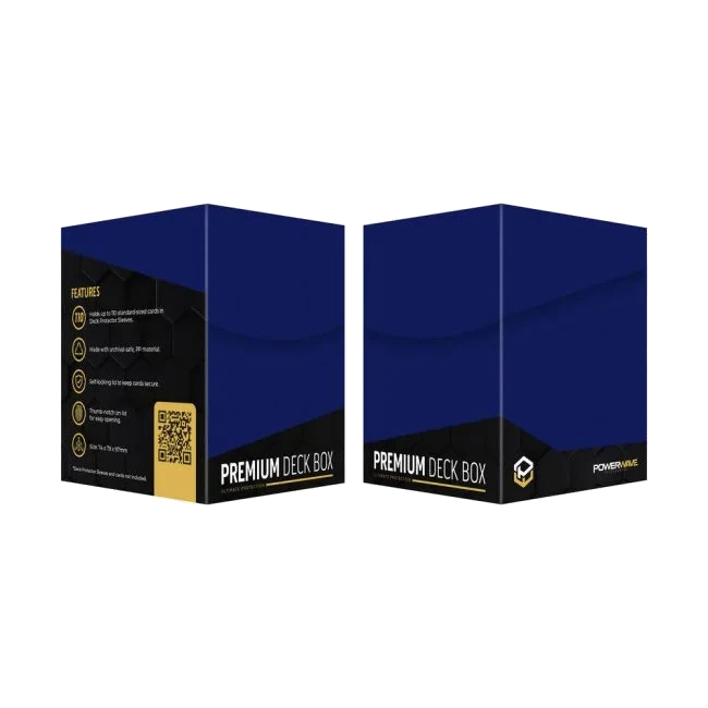 Powerwave blue deck box for sleeved TCG cards