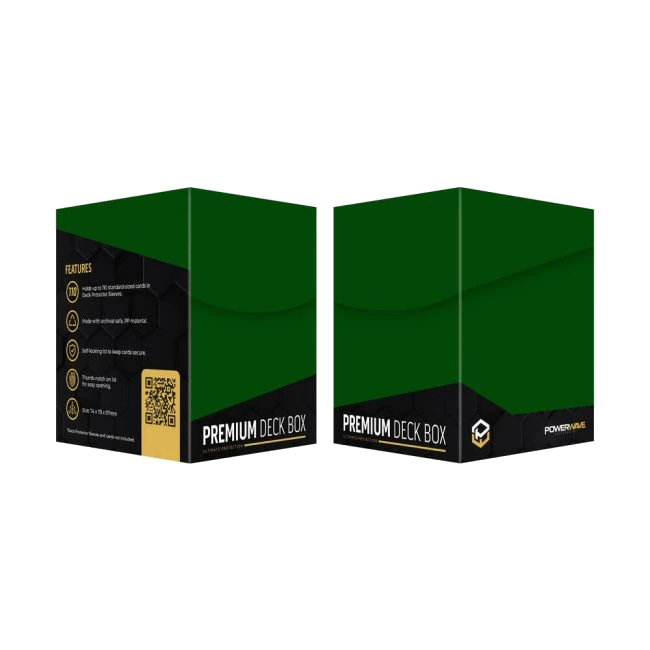 Powerwave green deck box for sleeved TCG cards