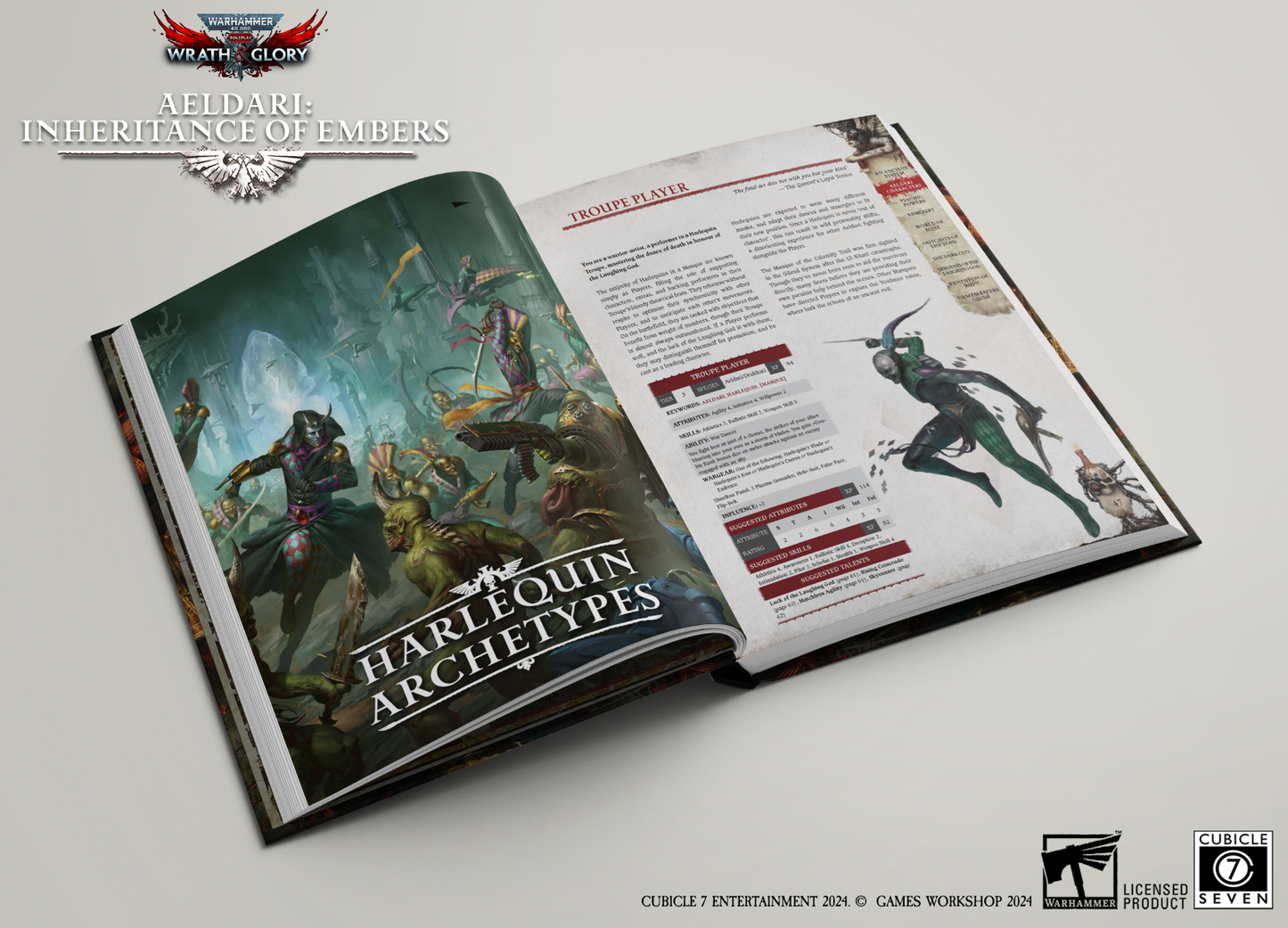 Warhammer 40k RPG Wrath & Glory Aeldari Inheritance of Embers
