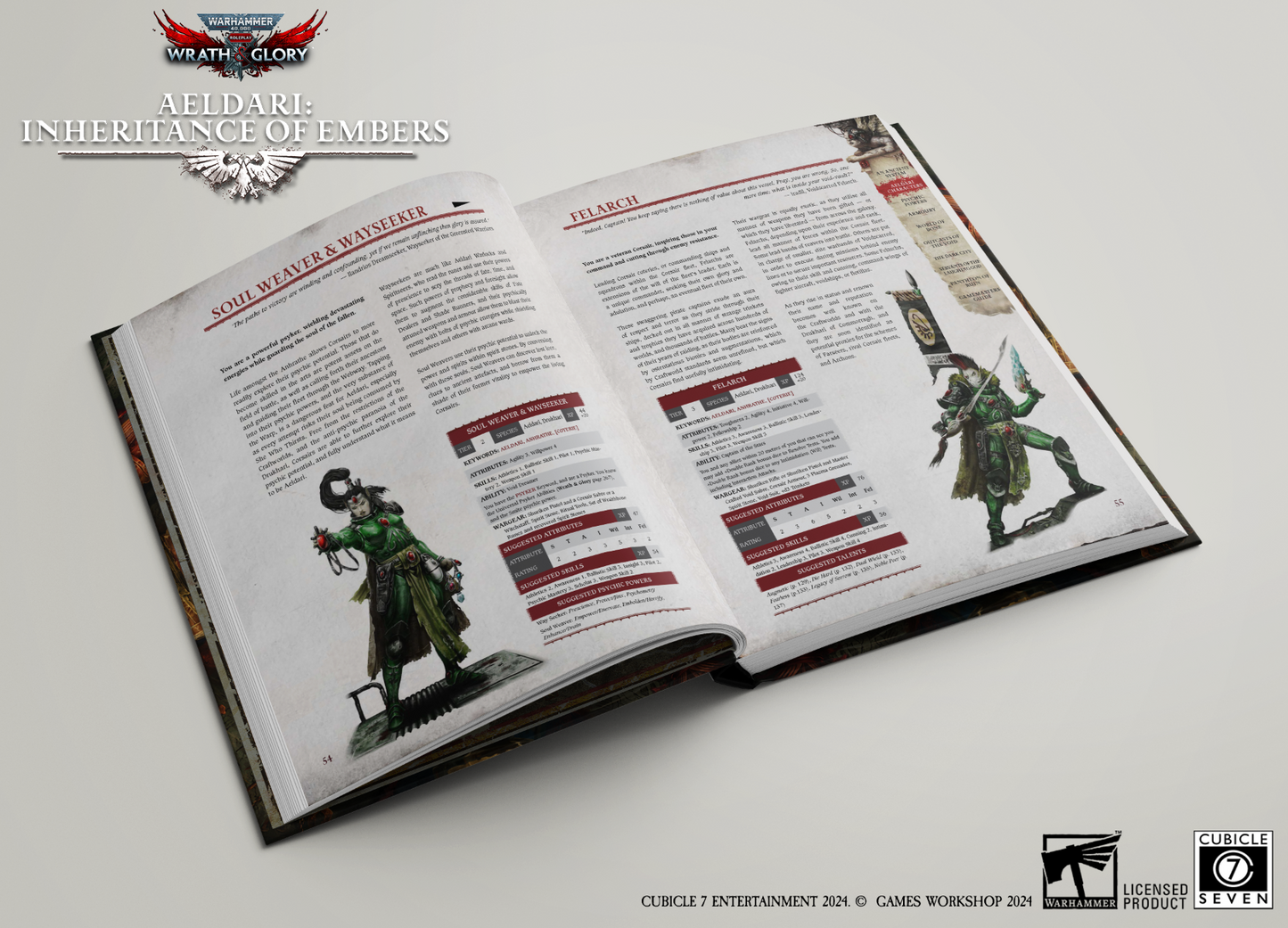 Warhammer 40k RPG Wrath & Glory Aeldari Inheritance of Embers