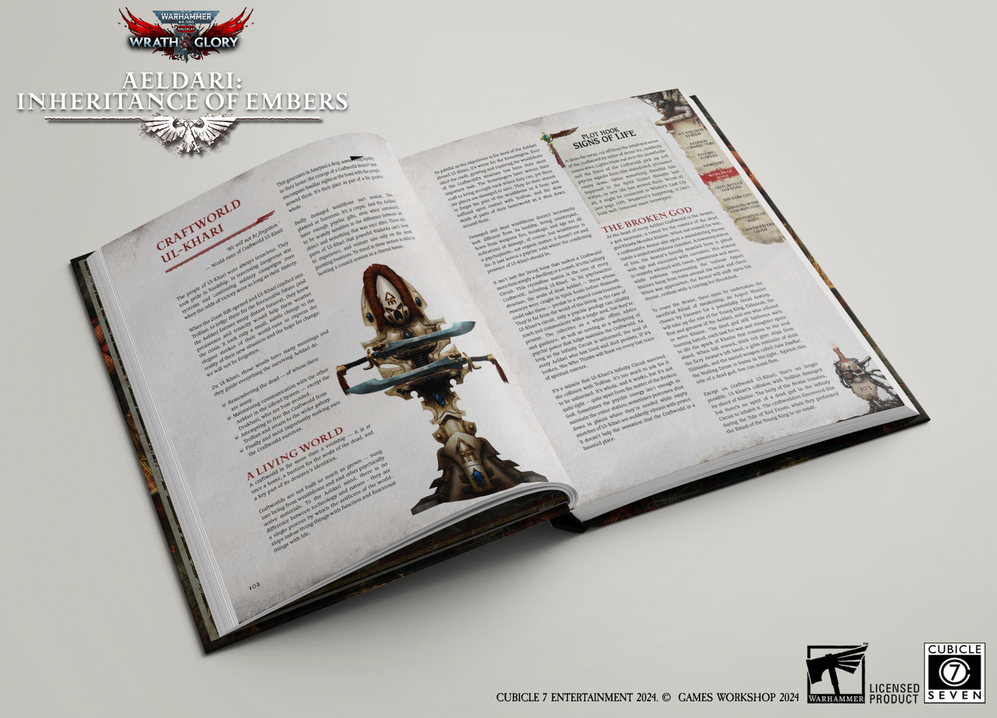 Warhammer 40k RPG Wrath & Glory Aeldari Inheritance of Embers