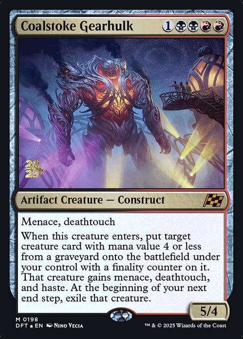 MTG Coalstoke Gearhulk PDFT 198s Prerelease Foil