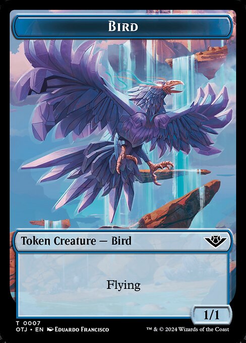 MTG Bird Token OTJ 007 Token Foil