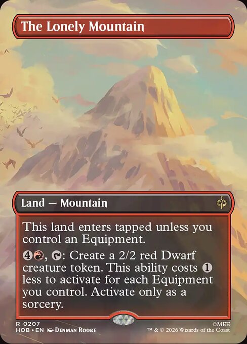 MTG The Lonely Mountain HOB 207 Alternate Art Nonfoil