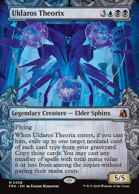 MTG Uldaros Theorix FRA 358 Sculptor's Stronghold Foil front