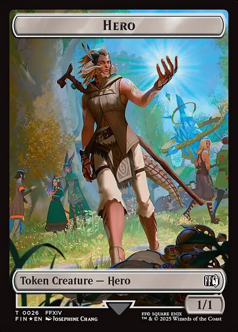 MTG Hero Token FIN 026 Token Surge Foil