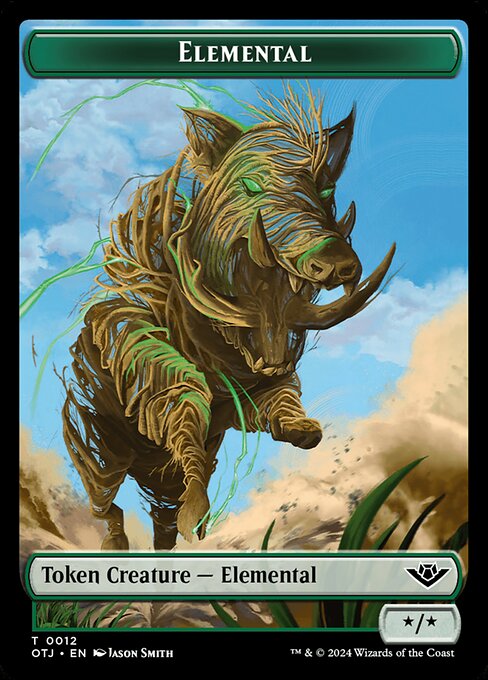 MTG Elemental Token OTJ 012 Token Nonfoil