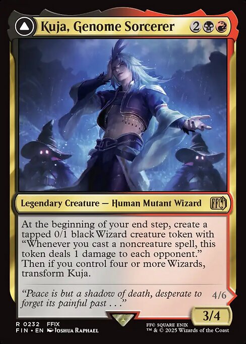 MTG Kuja, Genome Sorcerer // Trance Kuja, Fate Defied FIN 232 Regular Foil