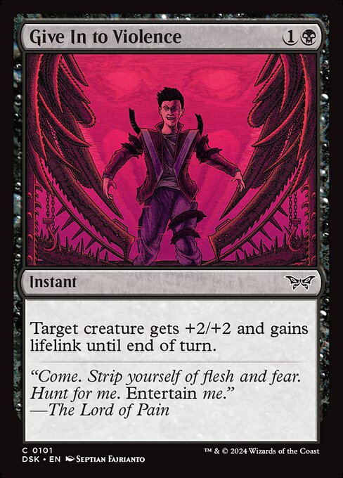 MTG Give In to Violence DSK 101 Regular Foil