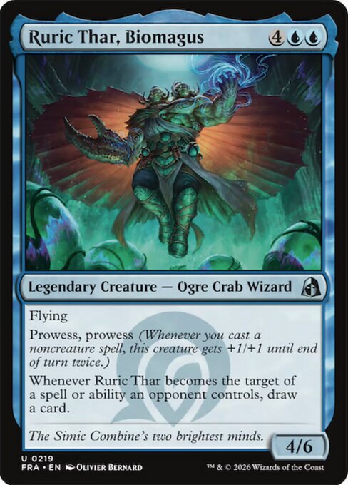 MTG Ruric Thar, Biomagus FRA 219 Standard Nonfoil front