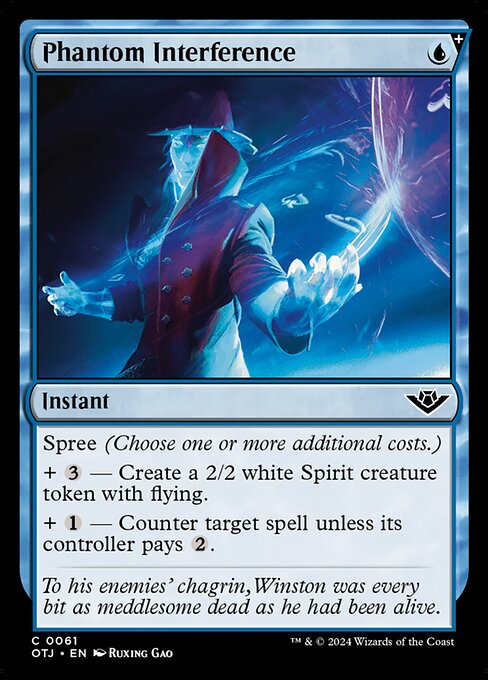 MTG Phantom Interference OTJ 061 Regular Foil