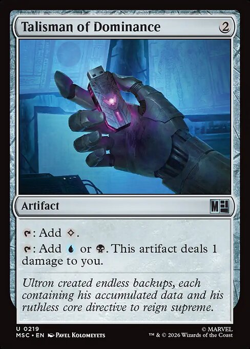 MTG Talisman of Dominance MSC 219 Regular Surge Foil