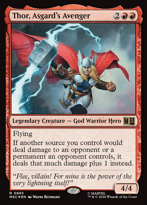 MTG Thor, Asgard's Avenger MSC 883 Regular Surge Foil
