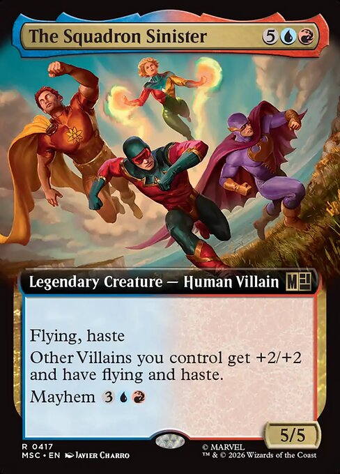 MTG The Squadron Sinister MSC 417 Extended Art Nonfoil