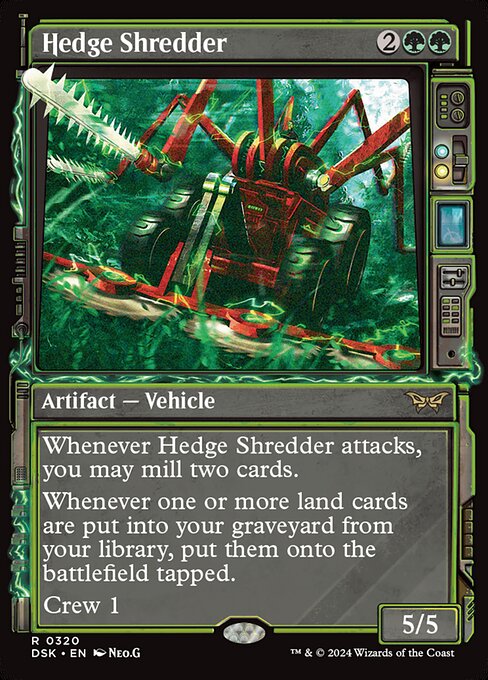 MTG Hedge Shredder DSK 320 Paranormal Frame Foil