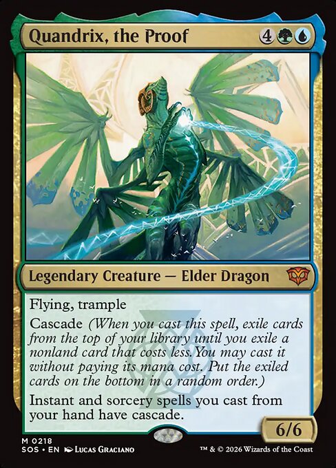MTG Quandrix, the Proof SOS 218 Regular Nonfoil