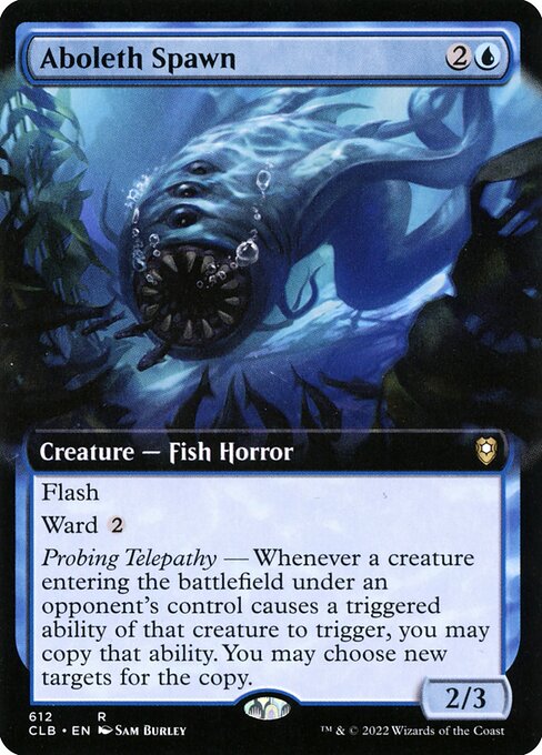 MTG Aboleth Spawn CLB 612 Extended Art Nonfoil