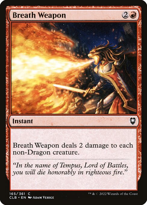MTG Breath Weapon CLB 165 Regular Nonfoil