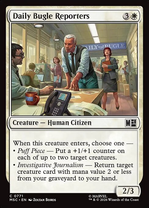 MTG Daily Bugle Reporters MSC 771 Regular Nonfoil