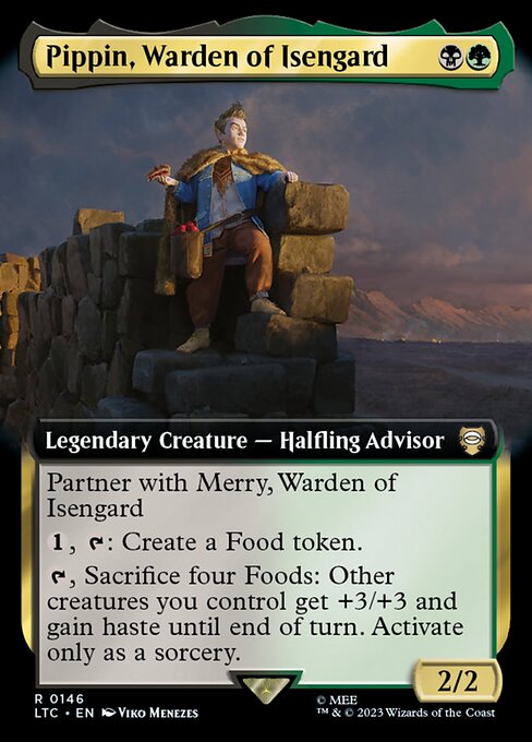 MTG Pippin, Warden of Isengard LTC 146 Extended Art Nonfoil