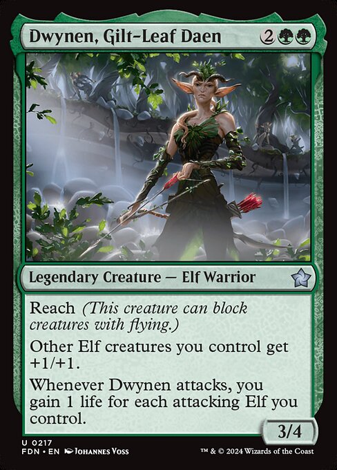 MTG Dwynen, Gilt-Leaf Daen FDN 217 Regular Foil