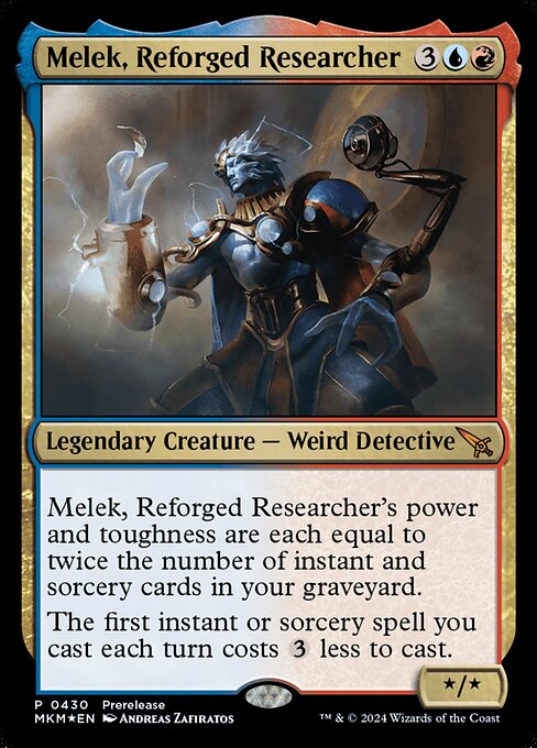 MTG Melek, Reforged Researcher MKM 430 Prerelease Promo Foil