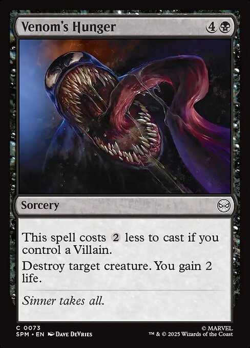 MTG Venom's Hunger SPM 073 Regular Nonfoil