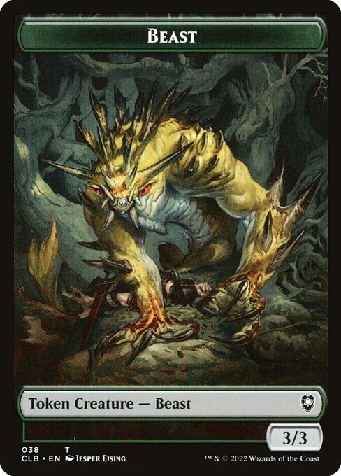 MTG Beast Token CLB 038 Token Nonfoil