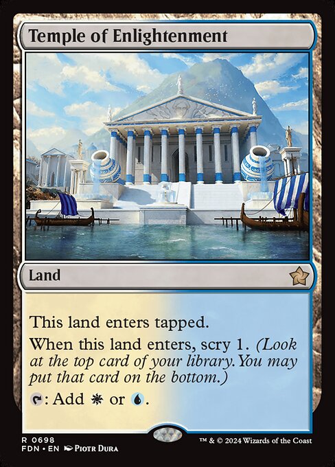 MTG Temple of Enlightenment FDN 698 Starter Collection Nonfoil