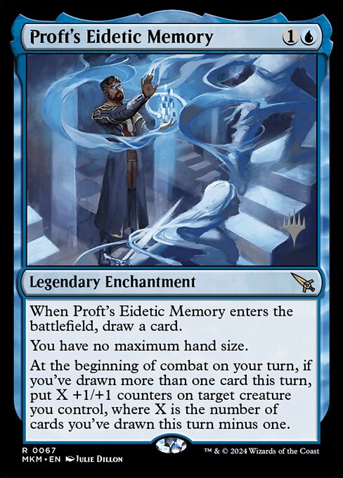 MTG Proft's Eidetic Memory PMKM 067p Promo Pack Foil