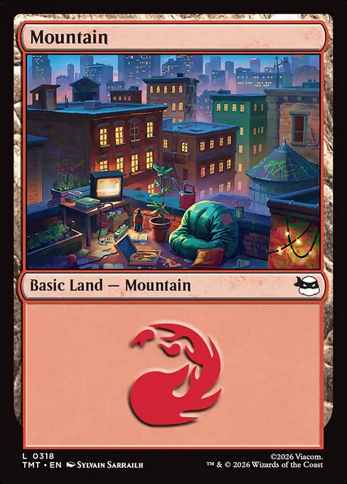 MTG Mountain TMT 318 Basic Land Nonfoil