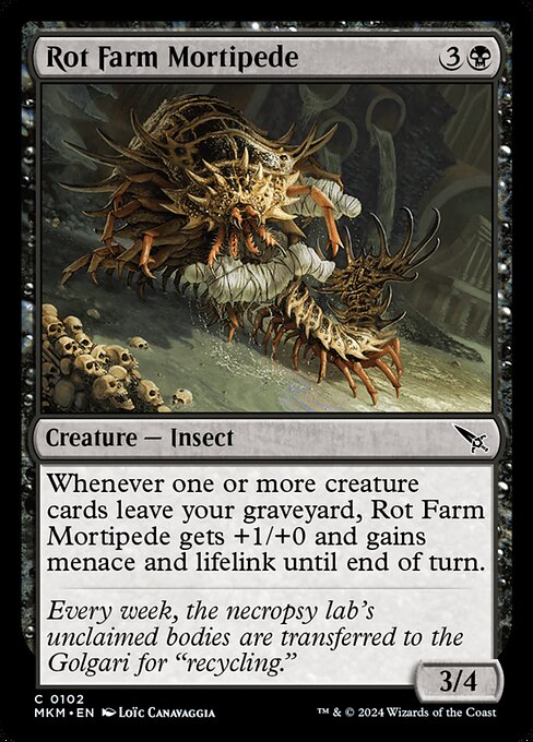 MTG Rot Farm Mortipede MKM 102 Regular Nonfoil