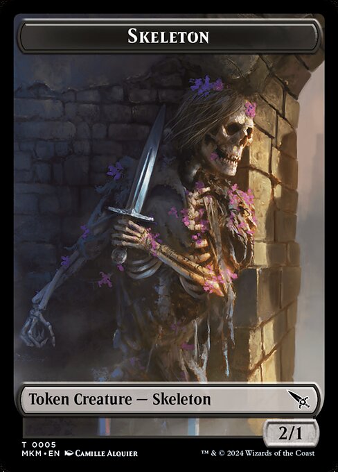 MTG Skeleton Token MKM 005 Token Nonfoil