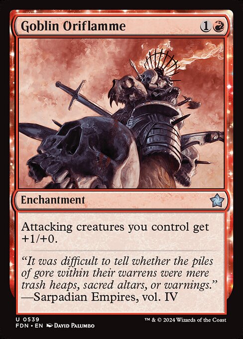 MTG Goblin Oriflamme FDN 539 Beginner Box Nonfoil