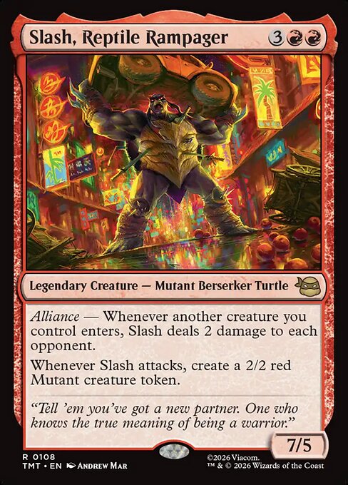 MTG Slash, Reptile Rampager TMT 108 Regular Nonfoil