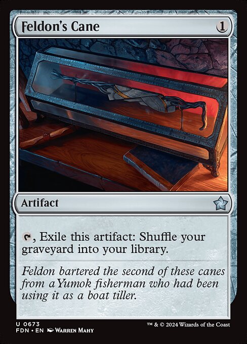 MTG Feldon's Cane FDN 673 Starter Collection Nonfoil