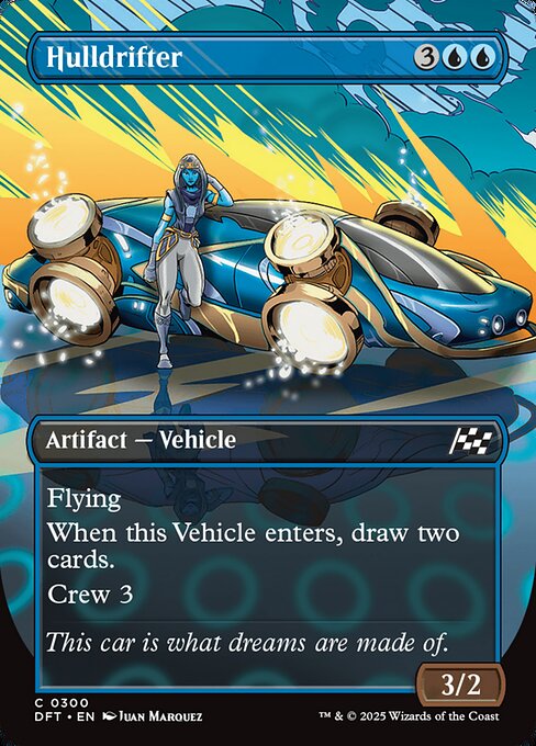 MTG Hulldrifter DFT 300 Borderless Revved Up Nonfoil