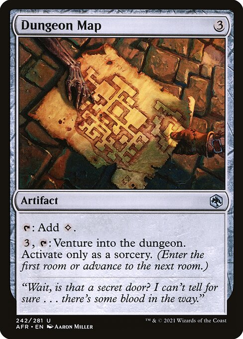 MTG Dungeon Map AFR 242 Regular Nonfoil