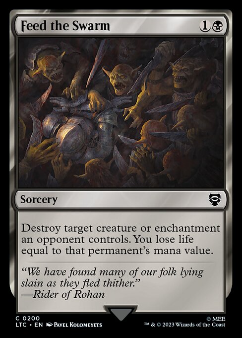 MTG Feed the Swarm LTC 200 Alternate Art Nonfoil