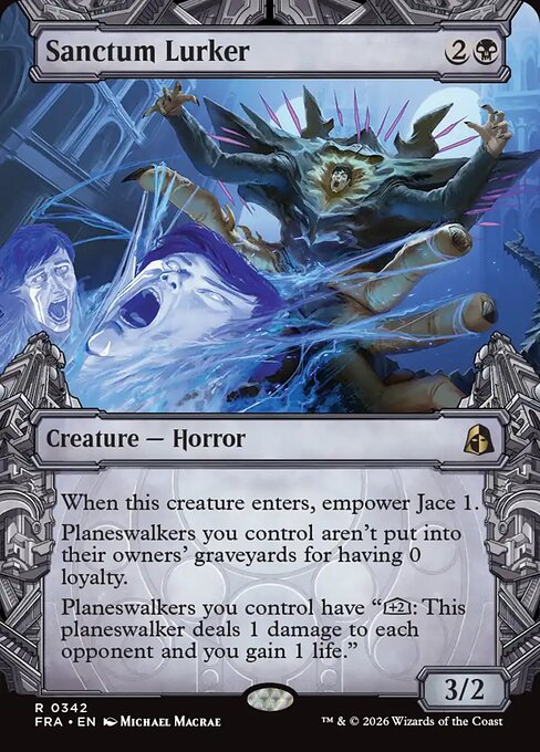 MTG Sanctum Lurker FRA 342 Sculptor's Stronghold Nonfoil front