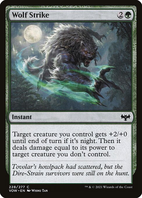 MTG Wolf Strike VOW 228 Standard Foil front