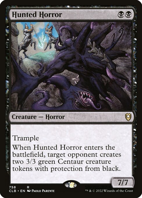 MTG Hunted Horror CLB 758 Commander Deck Nonfoil