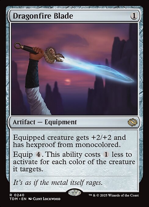 MTG Dragonfire Blade TDM 240 Regular Foil